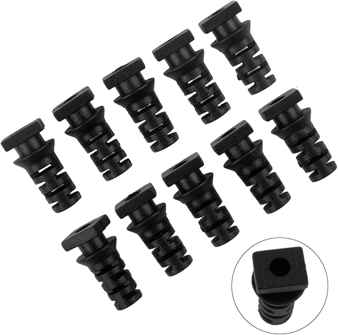 Cable Gland Connector Rubber Cable Sleeve for Power Tool Cord Protector, Strain Relief Bushing for Angle Grinder and Electric Drill,(3.5mm-Black)