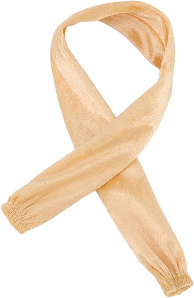 Chain Cover Wire Flannelette Cloth, Cable Cover Chain Sleeve with Zipper, 60cm Length 5cm Width Fabric Cover for Chandelier Chain Protection, Isolate Water and Dust for L (Beige)