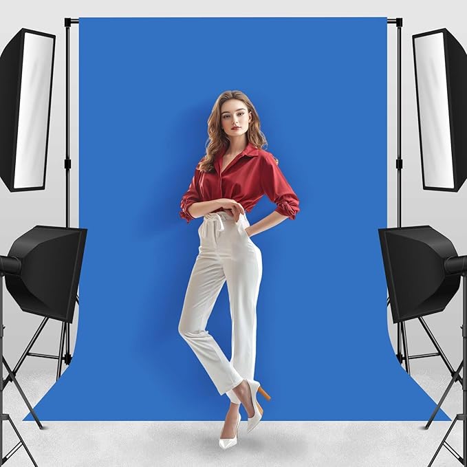 Photo Backdrop Blue Background Fabric Professional Photography 8x10ft Seamless Design Eliminates Wrinkles Ocean Theme Event Bachelor Party Decoration