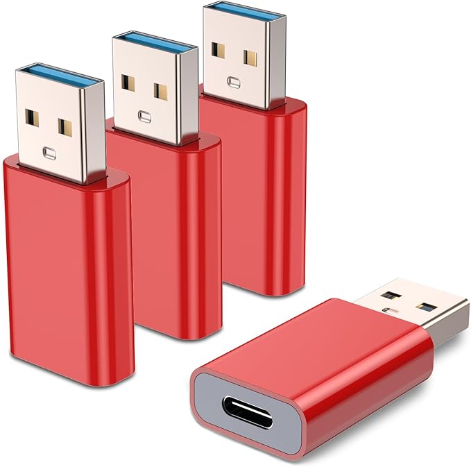 MOSWAG USB C Female to USB A Male Adapter, Compatible with Apple MagSafe Watch 9/8/7/SE/Ultra, iPhone 15/14/13/12 Mini/Pro/Max, iPad, Galaxy Note, Pixel, CarPlay, Wall Plug