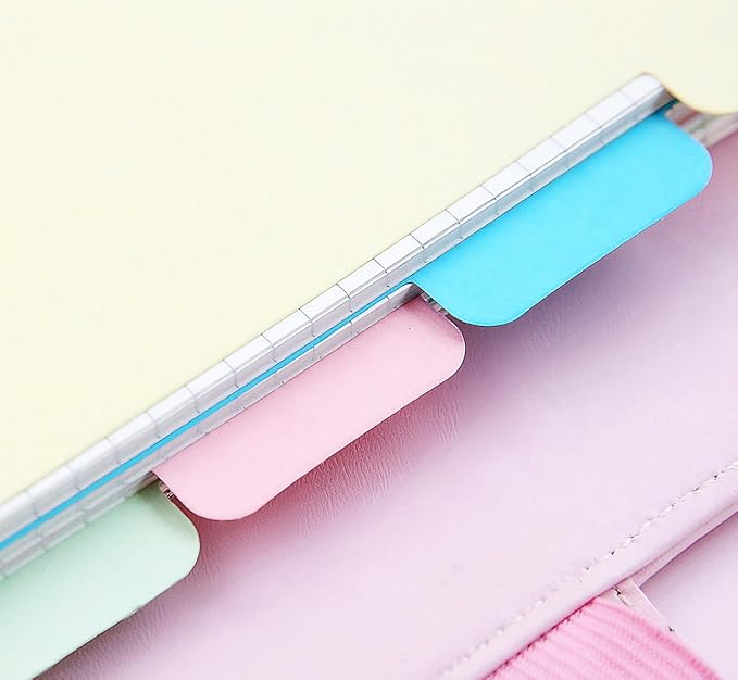 A5 Refill Paper - 6 Hole Planner Inserts for A5 Binder, 200 Pages 6 Ring Loose Leaf Lined Paper with 5 Colorful Binder Dividers, 5.8" x 8.5"