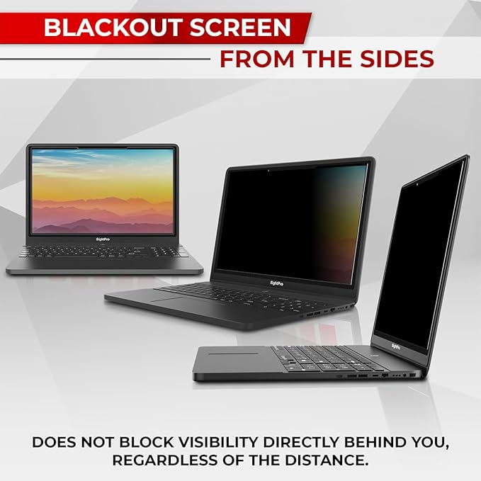 SightPro Magnetic Laptop Privacy Screen 13.3 Inch 16:10 - Removable Computer Privacy Filter Shield and Protector