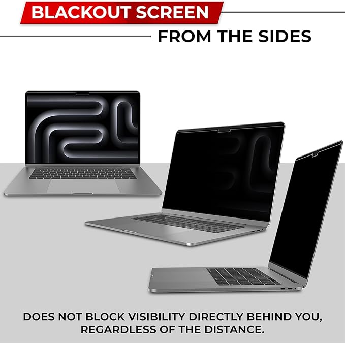 SightPro Magnetic Privacy Screen for MacBook Pro 14 Inch (2021-2025, M1-M5, Pro, Max) Patented Removable Laptop Privacy Filter Shield and Protector
