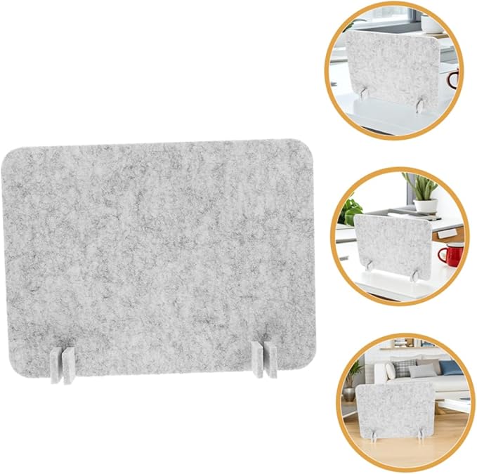 2pcs Felt Desk Divider Panel Soundproof for Office Student Desks Easy to Clean Material Quick Installation