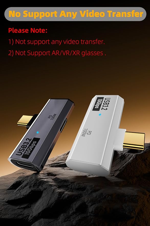 AreMe USB C Splitter (Not for Video), 2-in-1 Dual USB C Headphone and Charger Adapter Audio Dongle with PD 100W for Rog Ally, Steam Deck, iPhone 15/16, iPad (Grey)