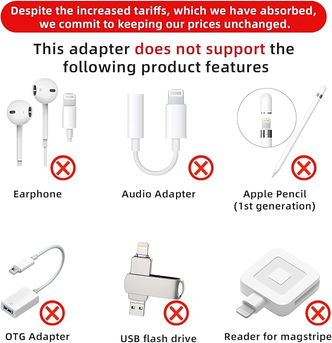 4 Pack Lightning to USB C Adapter for iPhone 15/16/17 Pro/17 Pro Max,for iPhone 17/16 Charger,17/16 Accessories,Fast Charging & Data Transfer,USB C Charger Connector Cable,Not for Audio/OTG