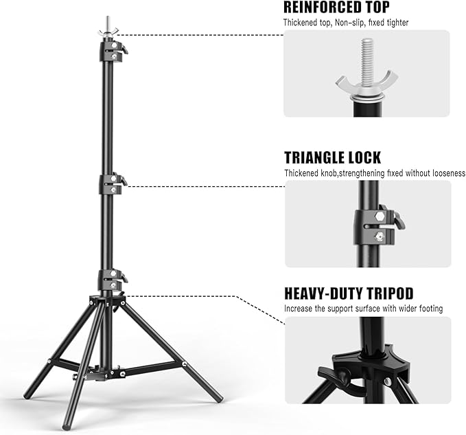 10x20FT Backdrop Support Stand for Photography，Adjustable Width & Length Backdrop Stand Background Support System Kit for Photo Video Studio Shooting, Party, Outdoor, Wedding