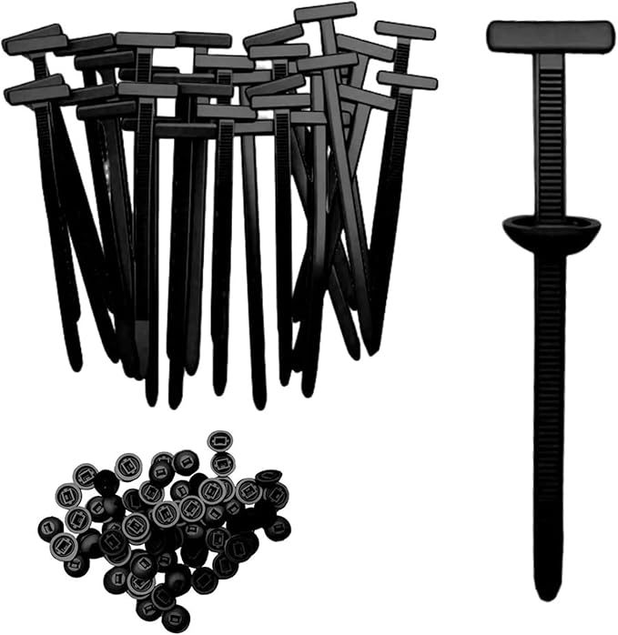 Nylon Universal Cable Tie Buckle, Heavy Duty Self-Locking Nylon Zip Ties Holder, New Multifunctional Cable Tie Buckle for Car Daily Repair (20pcs)