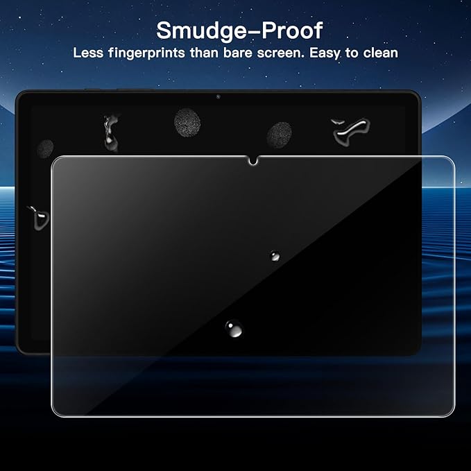JETech Screen Protector for Samsung Galaxy Tab A11 Plus / A11+ / A9 Plus / A9+ 11-Inch 2025/2023 with Easy Installation Frame, Tempered Glass Film, HD Clear, 2-Pack