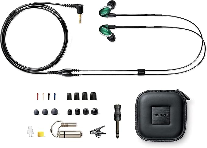 Shure SE846 PRO Gen 2 Wired Sound Isolating Earphones, Secure in-Ear Earbuds, High-End Professional Sound, Hi-Def Four Drivers, Upgraded Sound Filters, Durable Quality, Customizable Frequency - Jade