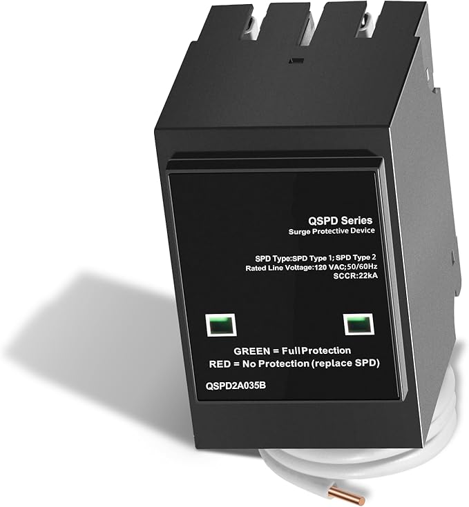 Replacement for Siemens QSPD2A035B 1-Phase 3-Wire Surge Protection Device, 120/240 VAC, 35 kA SCCR, 2 Poles