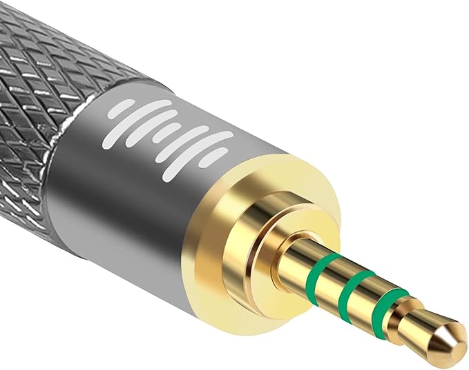 GEEKRIA 2.5mm Male to 3.5mm (1/8'') Balanced Female Headphones Adapter for 3.5mm 4-Pole Cable Connected to Balanced 2.5mm Player Device, Aluminum Alloy Conversion Audio Plug, Gold Plated