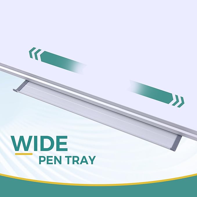 Magnetic Whiteboard -2 Pack 72" x 40" Large Magnetic Dry Erase Board with Removable Marker Tray| Commercial Wall-Mounted Aluminum Message Presentation White Board for Home Office Classroom