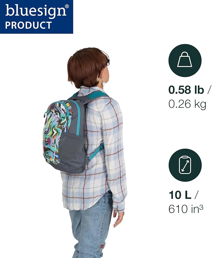 Osprey Daylite Jr. Kids' Commuter Backpack, Hotspot Pink/Frosty Mint