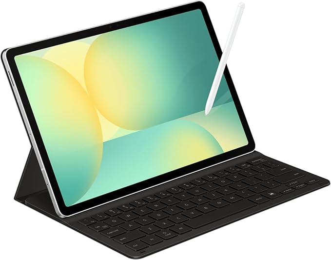 SAMSUNG Galaxy Tab S10 FE 256GB WiFi Android Tablet + Book Cover Keyboard Slim, Large Display, Long Battery Life, Powerful Processor, S Pen, US Version 2025, 2 Yr Manufacturer Warranty,Silver