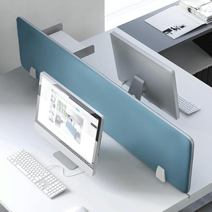 Acoustic Desk Divider Privacy Screen for Office Independent Partition Classroom & Workspace Separator Soundproof Stylish Shield Enhance Focus Productivity