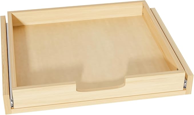 Grehitk Pullout Cabinet Organizer, 32''W×21''D×3''H Slide Out Shelves for Kitchen Cabinets, Pull out Drawers for Kitchen Cabinets, Pantry, Bathroom, & Storage Organization