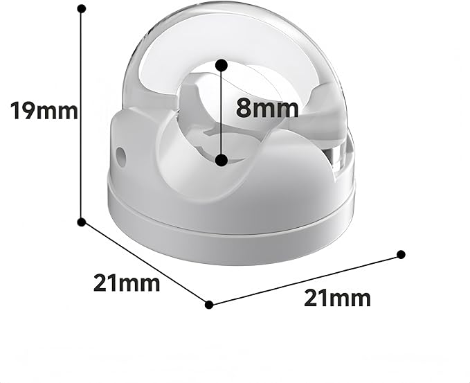 IFNOW Magnetic Cable Clips for Nightstand Self Adhesive Cord Holder Adjustable Clip for Desk, Nightstand, Phone Charger, Computer, Home, Office, Car (White-New, 6PCS)