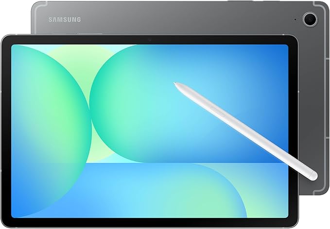 SAMSUNG Galaxy Tab S10 FE 256GB WiFi Android Tablet + Book Cover Keyboard Slim, Large Display, Long Battery Life, Powerful Processor, S Pen, US Version, 2025, 2 Yr Manufacturer Warranty, Gray