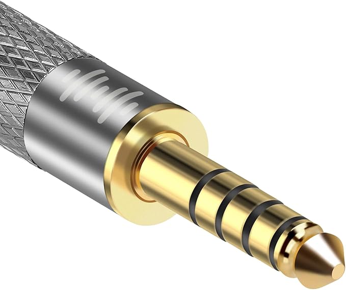 GEEKRIA 4.4mm Male to 2.5mm Balanced Female Headphones Adapter for 2.5mm 4-Pole Cable Connected to 4.4mm Player Device, Aluminum Alloy Conversion Audio Plug, Gold Plated