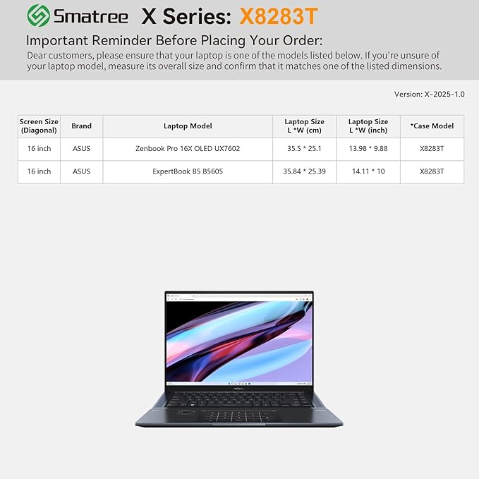 Smatree Hard EVA Protective Case Compatible for 16 inch ASUS Zenbook Pro 16X OLED UX7602, for 16 inch ASUS ExpertBook B5 B5605, Waterproof and Anti-Shock Laptop Case Bag, Green (X8283TG)