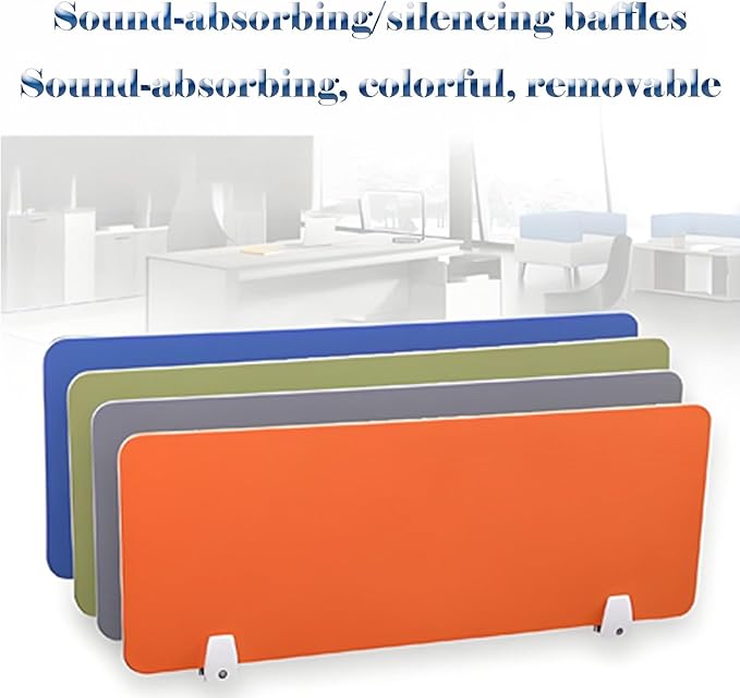 Desk Privacy Panel for Students Desk Divider Partition Cubicle Light Shield Office Accessories for Schools Classrooms Orange 30 * 120cm