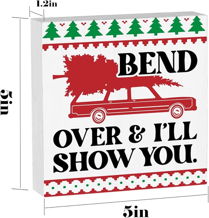 National Lampoon'S Christmas Vacation Decorations For Home Christmas Vacation Decorations For Office Table Xmas Rustic Home Decor 5 X 5 Inches
