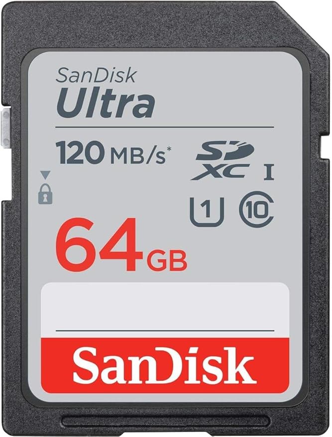 SanDisk (2-Pack) 64GB Ultra SDXC UHS-I Memory Card - 120MB/s, C10, U1, Full HD, SD Card - SDSDUN4-064G-GN6IN + Green Extreme 4 in 1 Memory Multi Card Reader