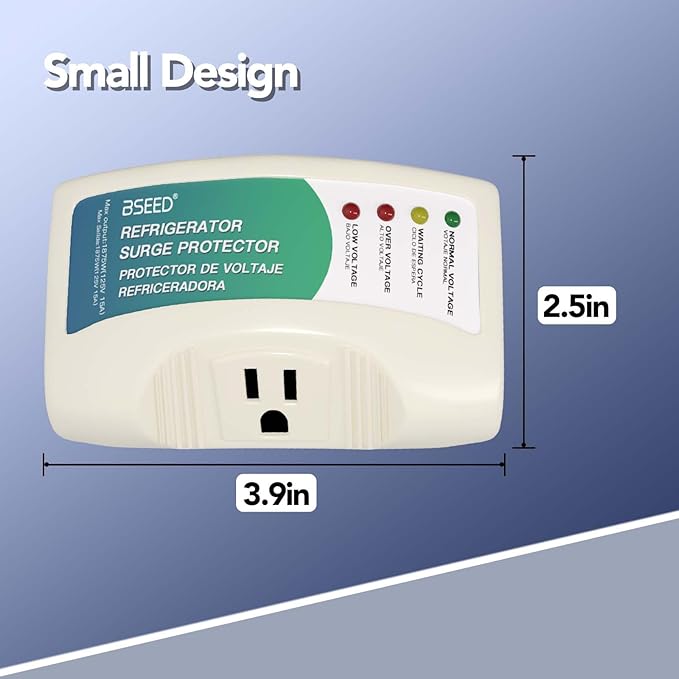 BSEED Single Outlet Surge Protector, Wall Surge Protector for Refrigerator, TV, PC, Washing Machine and Other Home Appliance 2 Pack