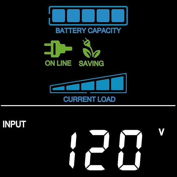 CyberPower CP1350PFCLCD PFC Sinewave UPS Battery Backup and Surge Protector, 1350VA/880W, 12 Outlets, AVR, Mini-Tower; UL Certified