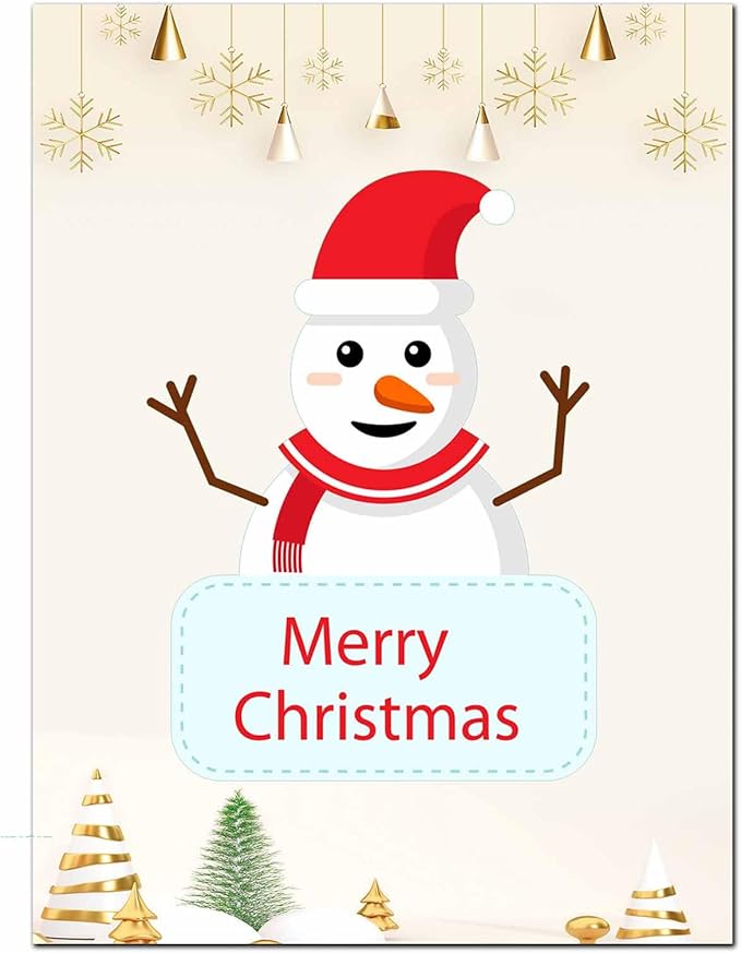 DUGUTUL Premium Festive Christmas Stationery Set Spread Holiday Joy, 48 Sheets, 8.5 x 11 Inches, 100gsm, Perfect for Personalized Gifts and Add Holiday Magic to Your Messages (A)