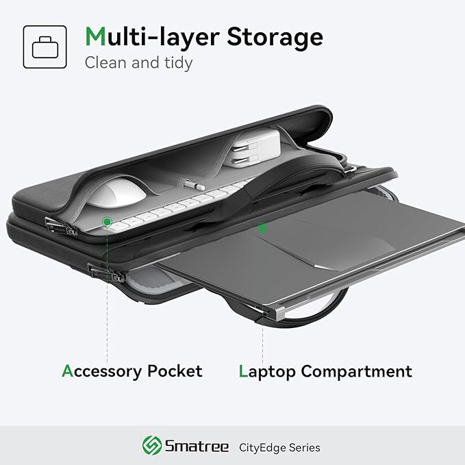 Smatree CityEdge Laptop Sleeve Case for 16 inch HP OMEN MAX Gaming Laptop 16t-ah000/16, for HP OMEN Transcend Laptop-16-u0097nr/u1047nr, for 16.1 inch OMENTranscend GamingLaptop 16t-u000 Case (CE04)