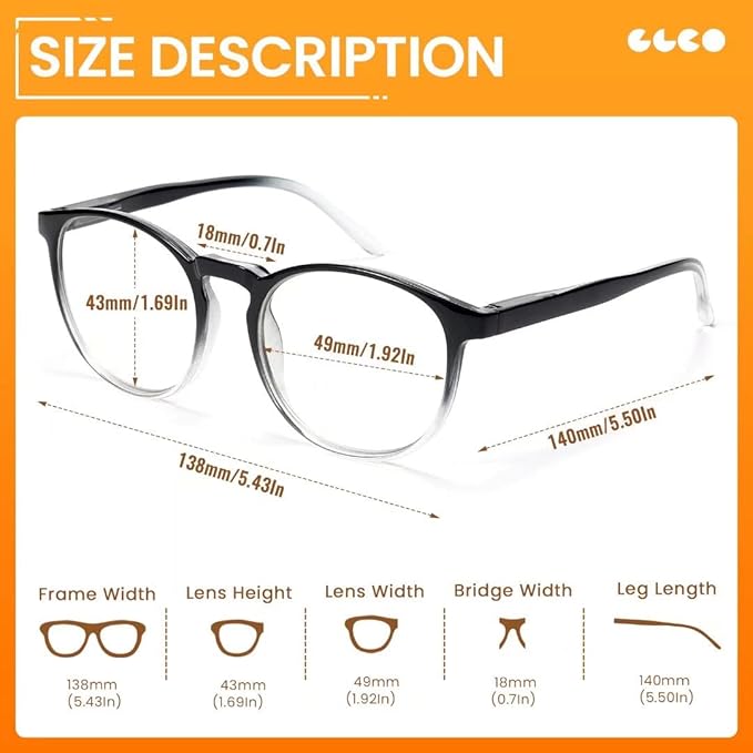 IBOANN Blue Light Glasses for Woman/Men, Fashion Blue Light Glasses Men, Fake Glasses Help Reduce Screen Fatigue