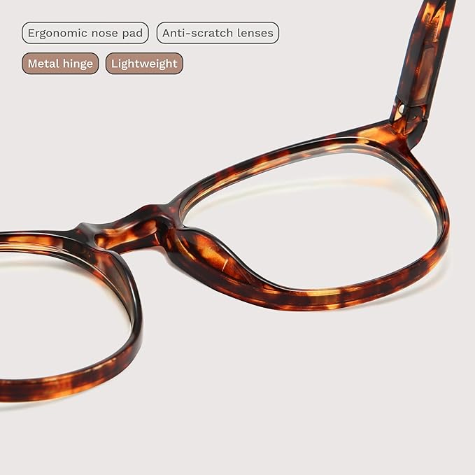 IBOANN Blue Light Glasses for Woman/Men, Fashion Blue Light Glasses Men, Fake Glasses Help Reduce Screen Fatigue