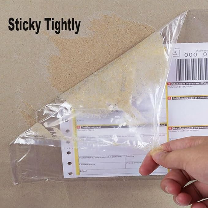 1000 Pcs-7.5x5.5 Packing List Mailing Envelopes Shipping Envelopes Packing List Clear Adhesive Shipping Label Sleeves Shipping Supplies for Small Businesses