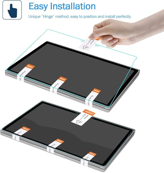 Megoo [2 pack Screen Protector for Surface Pro 7 Plus/Surface Pro 7, Ultra Clear/High Response/Tempered Glass, Compatible for Microsoft Surface Pro 7 12.3 Inch (2019 Release)