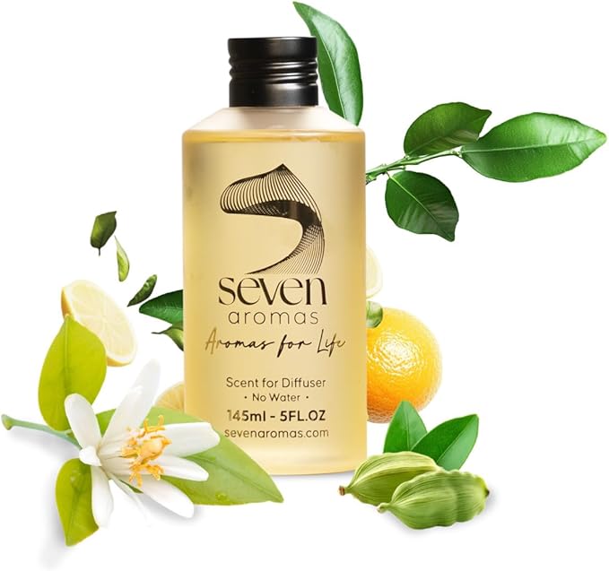 SevenAromas Hotel Scent Diffuser Oil, Luxury Hotel-Inspired Essential Oil for Aromatherapy & HVAC Diffusers – Premium Dropper Bottle - 145 ml 5 FL oz (White Tea)