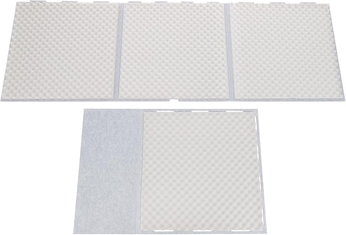 Desktop Soundproof Cover, Portable Vocal Recording Booth Isolation Booth Small Music Recording Studio Vocal Sound Absorbing Shield Sound Proof Foam Panels for Offices,Home,Recording Studios (Gray)
