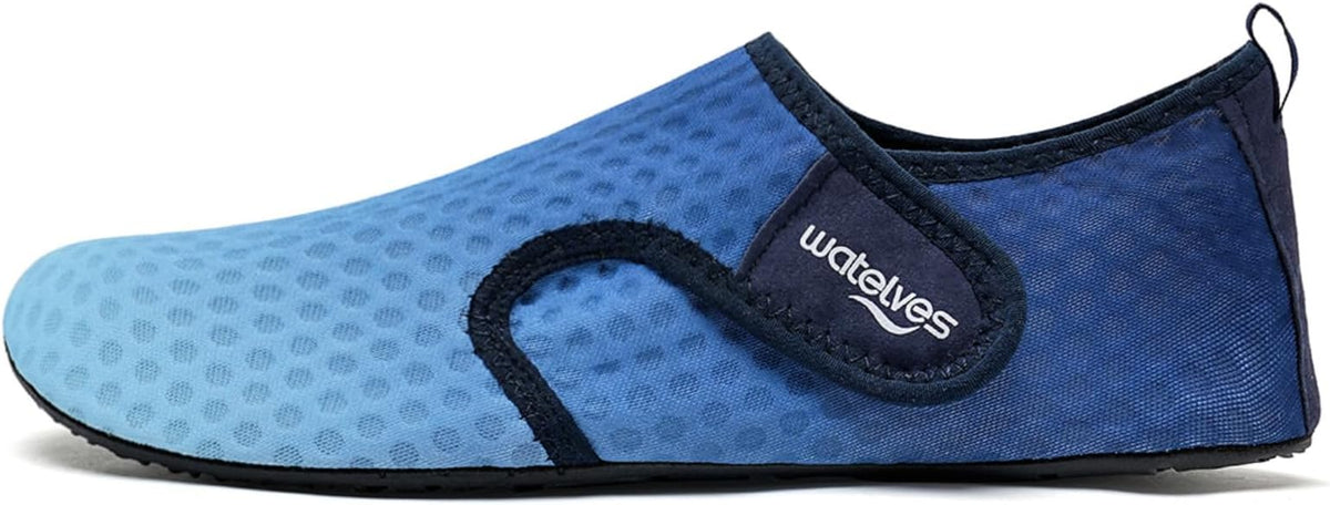 WateLves Water Shoes for Women Men Swim Beach Aqua Socks Quick Dry Barefoot House Slippers Travel Shoes with Adjustable Magic Tape for Pool Diving Boating Yoga Surf