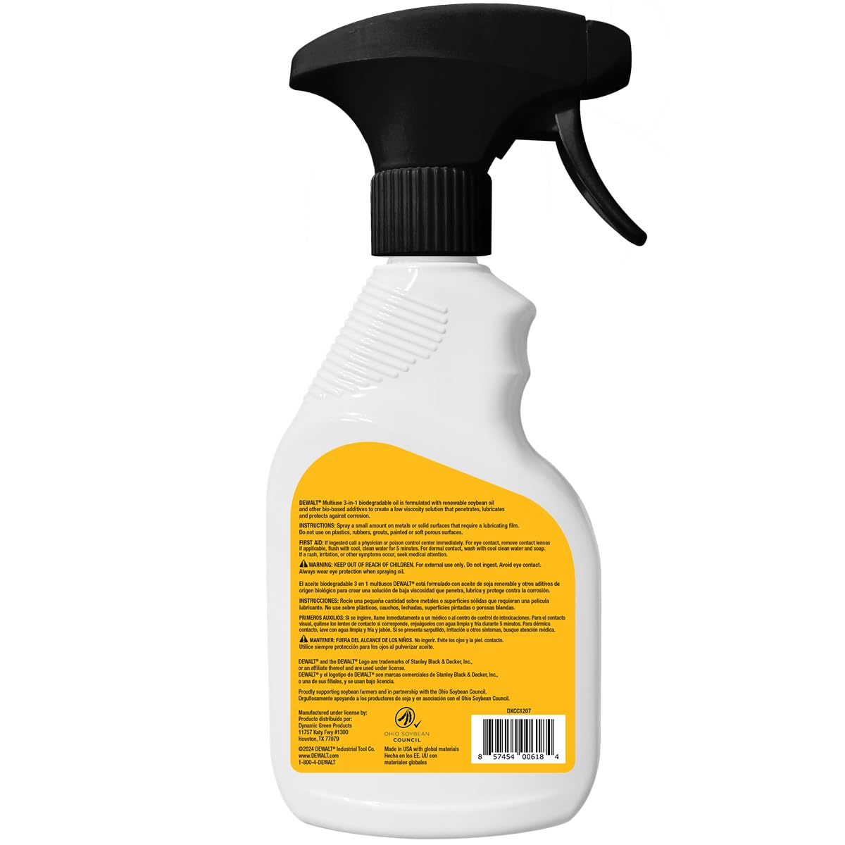 DEWALT 3 in 1 Multi Purpose Biodegradable Penetrating Oil – Professional Grade Lubricant for Machines, Tools, Doors Hinges and Much More, – Fast Acting Lubricating Formula, 11 oz