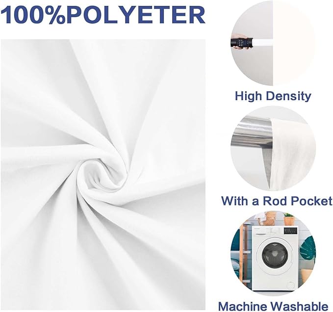 Photo Backdrop White Background Fabric Professional Photography 6x9ft Seamless Design Eliminates Wrinkles Professional Portrait Short Video Minimalist Theme Decoration