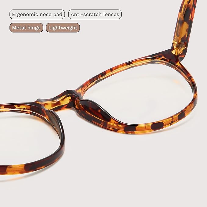 IBOANN Blue Light Glasses for Woman/Men, Fashion Blue Light Glasses Men, Fake Glasses Help Reduce Screen Fatigue