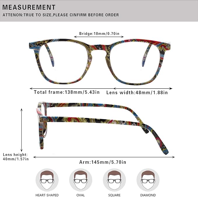 Henotin 3-Pack Blue Light Blocking Reading Glasses,Spring Hinge Computer Readers for Men Women,Anti UV Ray Filter Eyeglasses (readers for women, 3.5)