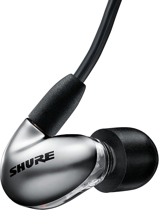 Shure SE846 PRO Gen 2 Wired Sound Isolating Earphones, High-End in-Ear Earbuds with Four Hi-Def Drivers, Customizable Sound Filters, Gray (SE846-GR+2)