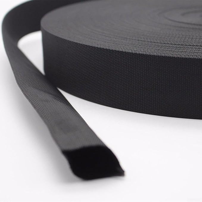 HanOaki 25 ft Nylon Hydraulic Hose Protector Sleeve Tig Torch Cable Cover Black Protective Cover Hose Sheath Hydraulic Wrap Cutting Wire Sheath Sleeve Management Wrap for Cord Tig 27mm Width