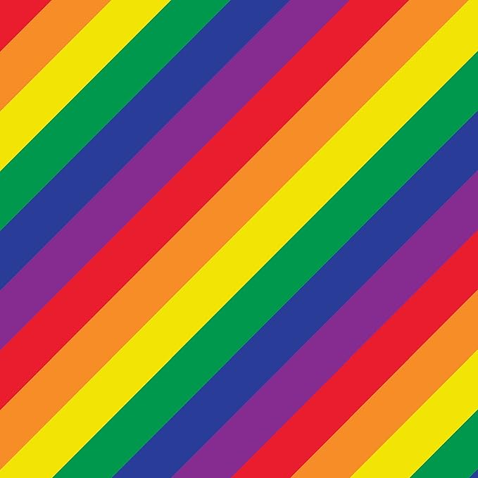 Jillson Roberts Bulk Gift Wrap, Everyday Gift Wrapping Supplies, Rainbow Stripe, 1/4 Ream 208 feet x 24 inches