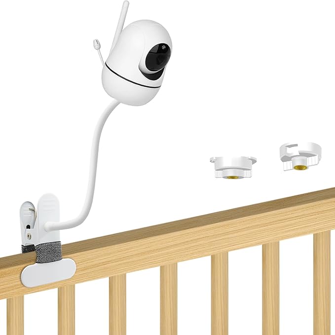 15.7 inches Baby Monitor Mount Compatible with HelloBaby HB6560/HB65/HB6550/HB6550 pro/HB66/HB248,ANMEATE SM935E Baby Monitor Camera Flexible Clip Clamp Mount Long Gooseneck Arm