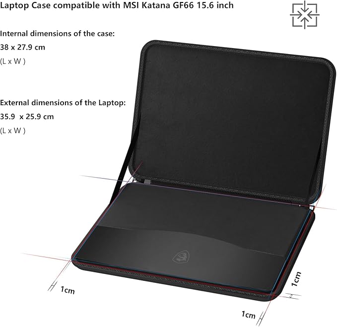 Smatree Hard Laptop Case for 16 inch DELL Pro Max 16 Plus MB16250,for 16 inch Alienware 16X/16 Aurora,16inch Lenovo Legion Pro 5 Gen 10,16inch HP OMEN MAX GamingLaptop 16t/16,15.6inch MSI Stealth 15M