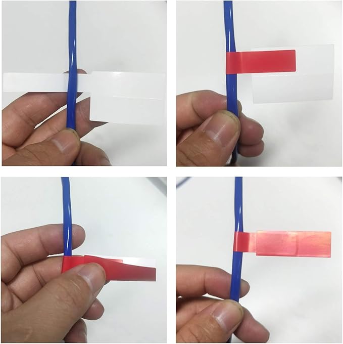 300 Tear Resistant Pcs Colorful Waterproof Cable Labels, Self Adhesive and Printable - 10 Sheets (300 Labels), 10 Assorted Colors