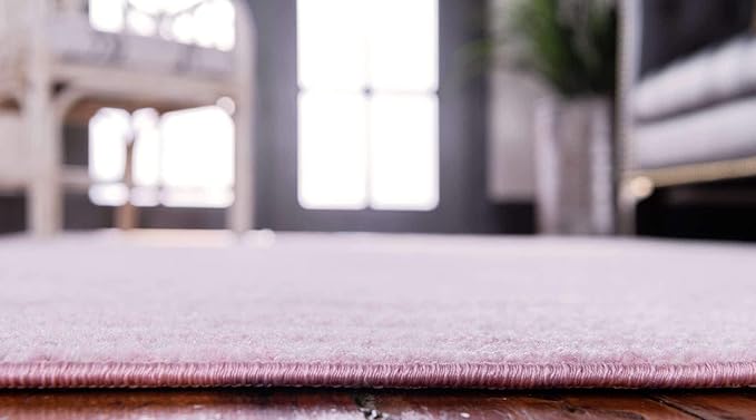 Unique Loom Bromley Collection Area Rug - Wells (2' x 6' 9" Runner, Pink/ Ivory)